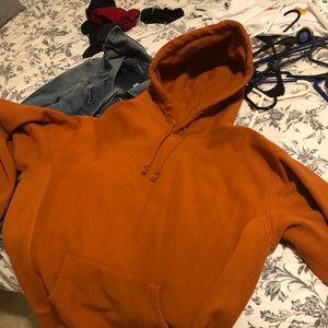 Supreme studded hooded sweatshirt copper